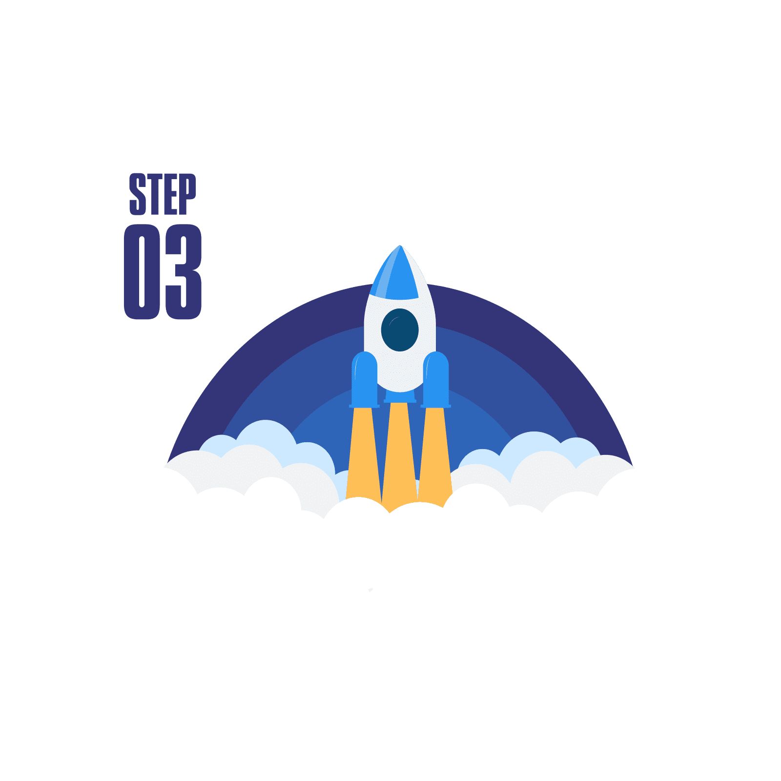 A numbered step marker, standing for the last stage of the application before the deadline